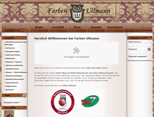 Tablet Screenshot of farben-ullmann.de